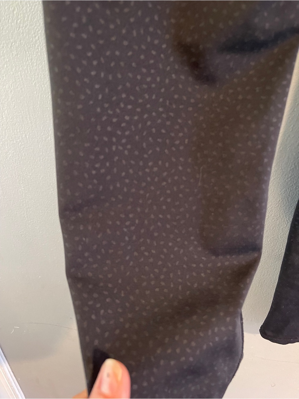Buff Bunny Leggings Black Speckled High Waist Contoured 28" Ankle Size M - Picture 6 of 6
